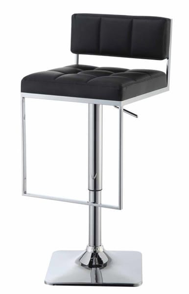 Adjustable Bar Stool in Black
