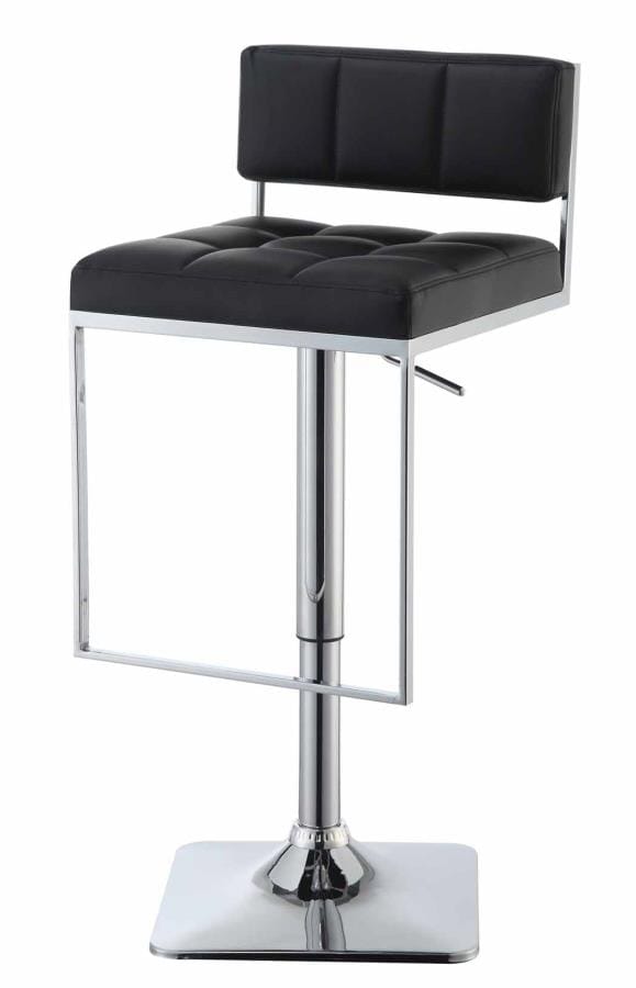 Adjustable Bar Stool in Black