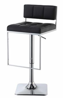 Adjustable Bar Stool in Black