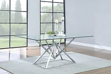 Coaster Dining Room Rect Glass Dining Table 109451