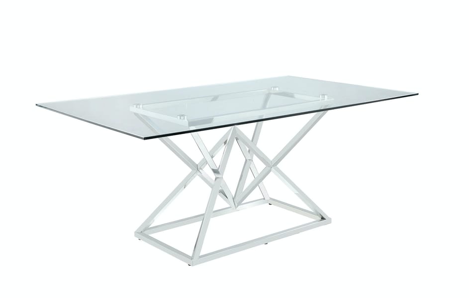 Coaster Dining Room Rect Glass Dining Table 109451