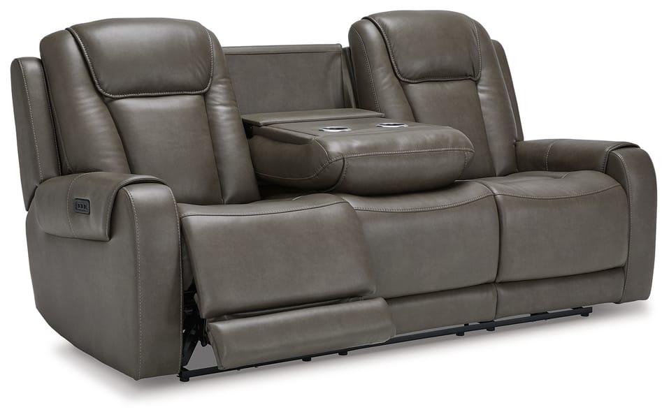 Ashley Living Room Card Player Power Reclining Sofa 1180815