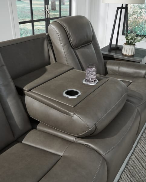 Ashley Living Room Card Player Power Reclining Sofa 1180815