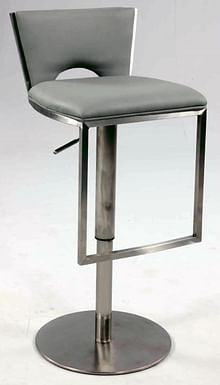 Low Back Upholstered Pneumatic Gas Lift Adjustable Height Stool