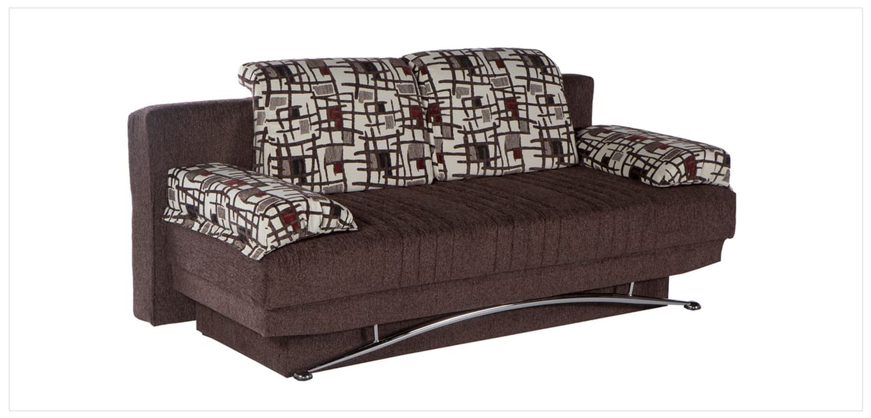 Fantasy Burgundy Sofa Bed in Fabric