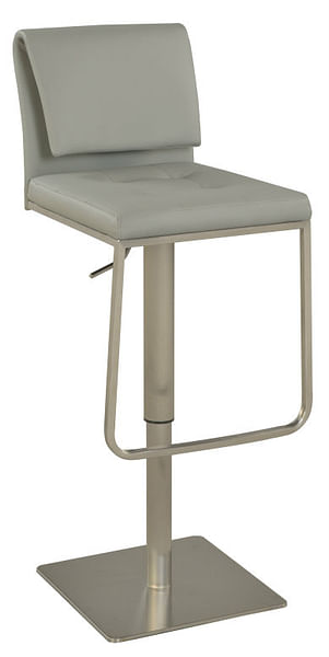 Gray Stainless Steel Bar Stool