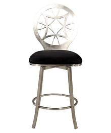 Modern Laser Cut Round Back Memory Swivel Counter Stool