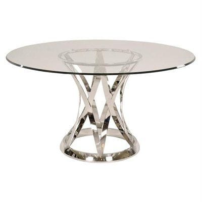 Janet Modern Glass Top Dining Table