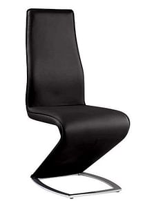 Tara Stationary Dining Side Chair in Black