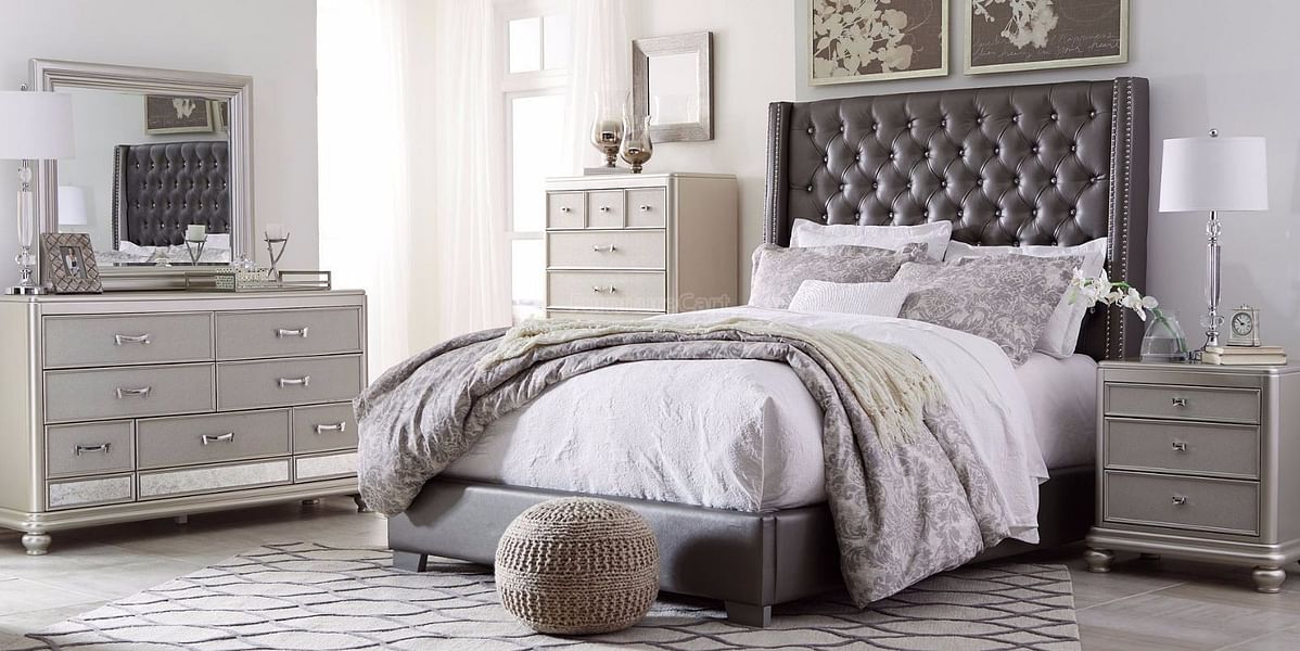 Ashley Furniture - Coralayne Upholstered King Bed