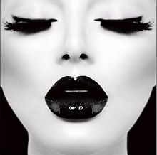 Art on Acrylic Glossy Black Lips