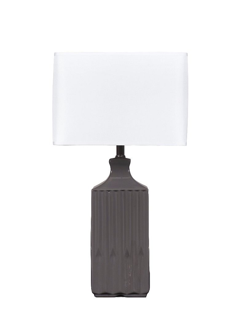 Ashley Furniture - Apix Table Lamp Gray