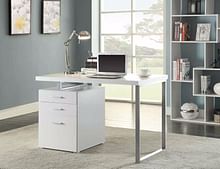 Modern White Writing Desk