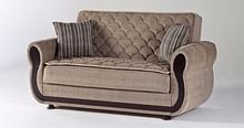 Argos Light Brown Convertible Loveseat