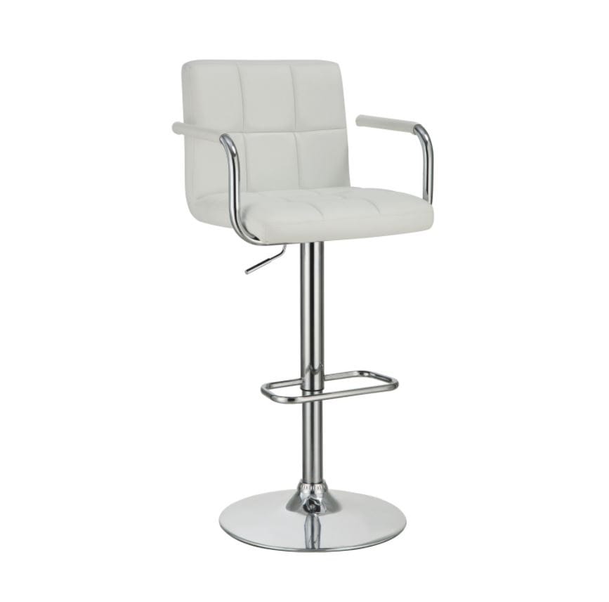 Barton  Adjustable Barstool in White Color