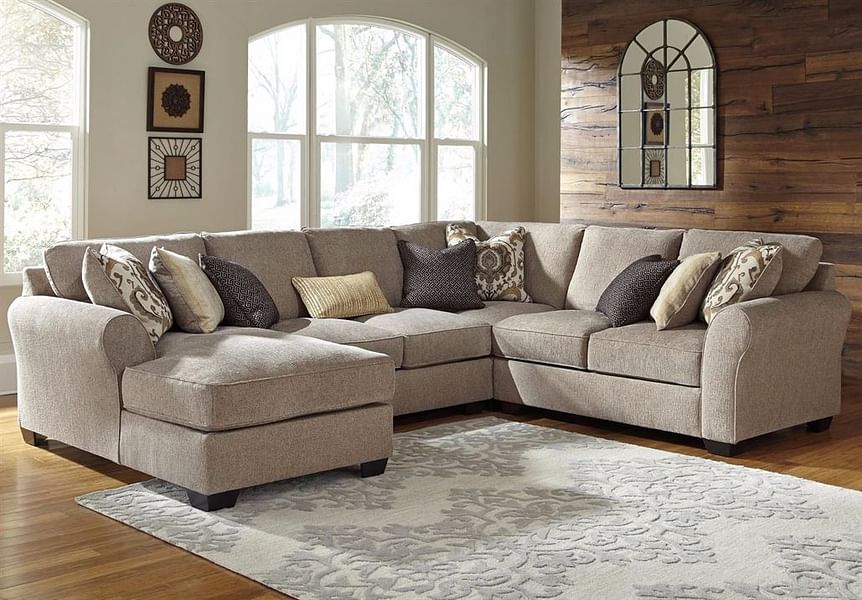 Ashley Furniture - Benchcraft Pantomine 4-Piece Sectional with Left Chaise at iStyle Furniture