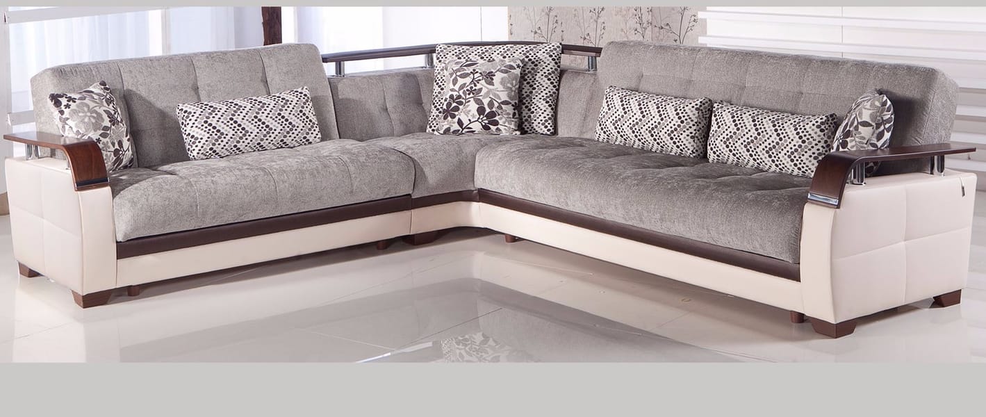 Natural Sectional - Valencia Gray