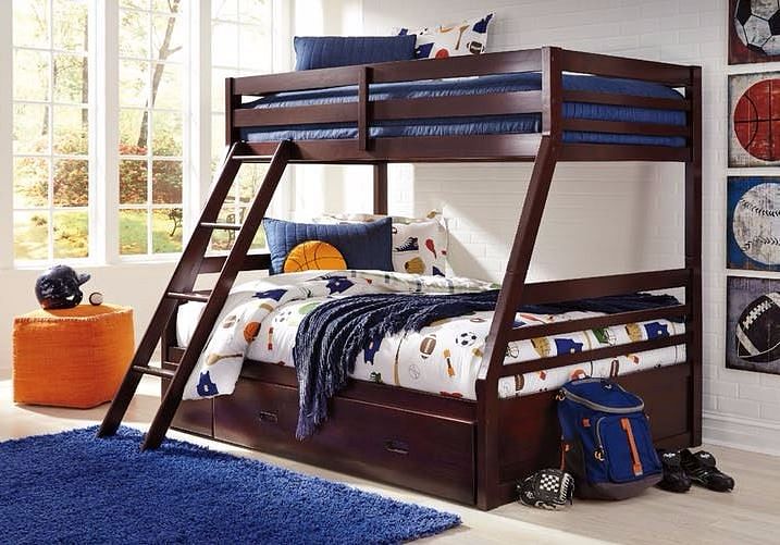 Full over full bunk beds hot sale ashley furniture