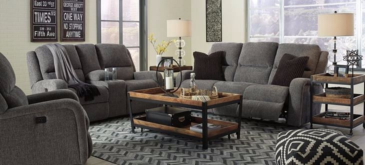 Ashley furniture deals nason reclining sofa