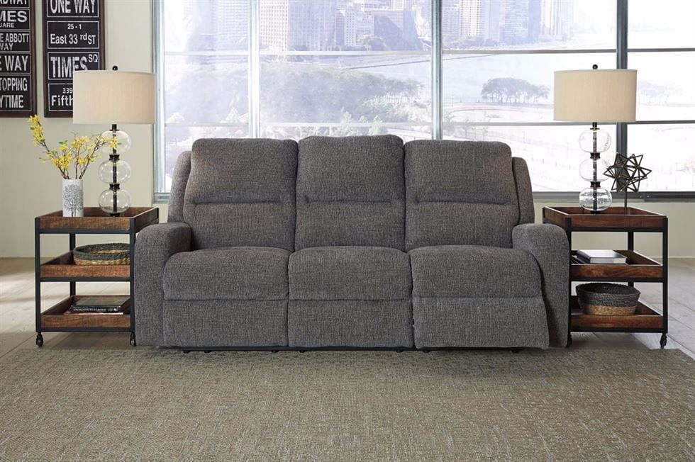 Ashley Furniture - Apollo Power Reclining Sofa wit...