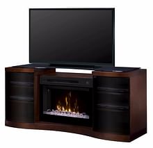 Acton Media Console -Walnut-Acrylic Ice