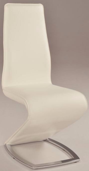 Tara Stationary Dining Side Chair in White