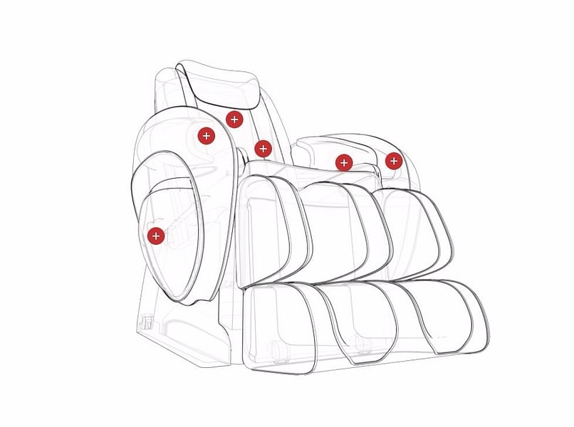 Living Room Massage Chairs Cozzia CZ388 Message Chair at iStyle
