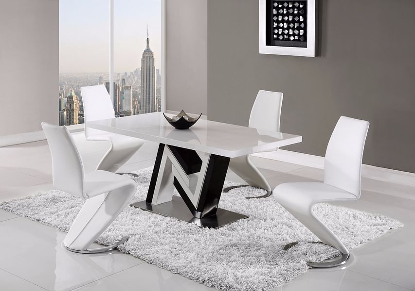 Laura Modern Dining Chair in White