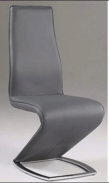 Tara Stationary Dining Side Chair in Gray
