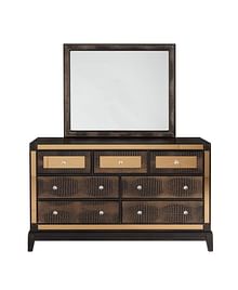 Mirror Choc Dresser and Mirror
