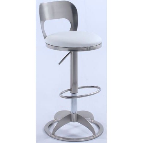 Oval White Bar Stool