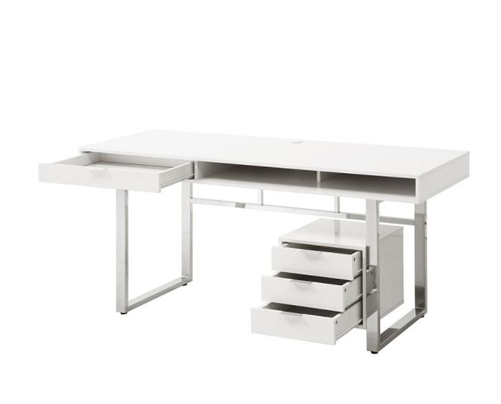 Fine White Computer Desk