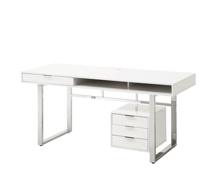 Fine White Computer Desk