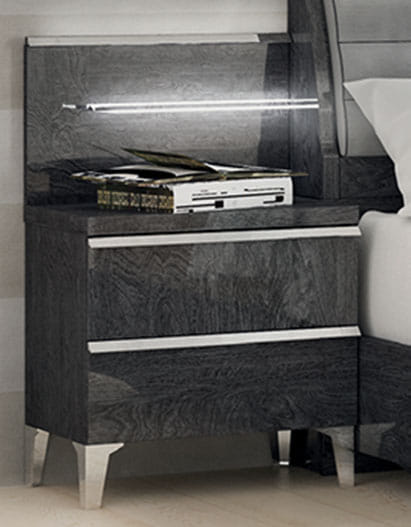 Elite Grey Birch Nightstand