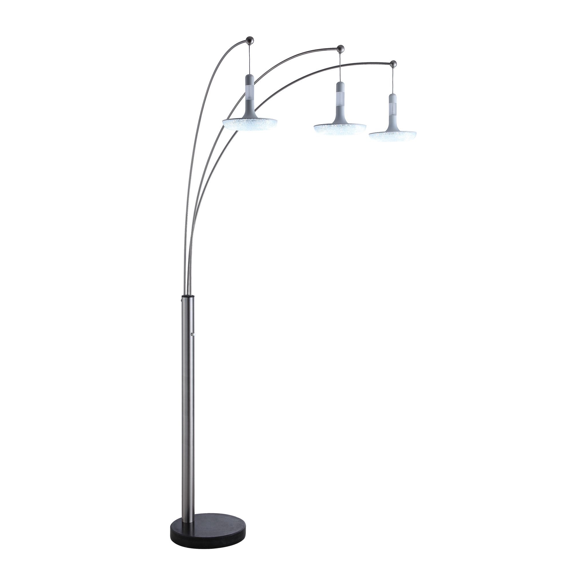 86"H 3-ARM ARC FLOOR LAMP