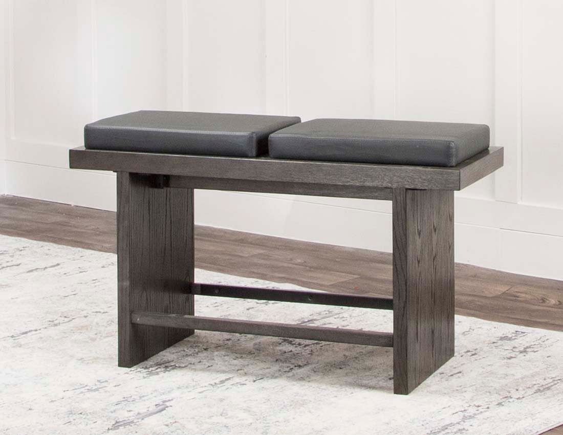 Cogar Charcoal Counter Height Dining Bench