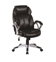 Black Bonded Leather Office Chair