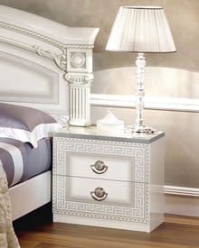 Aida White Nightstand