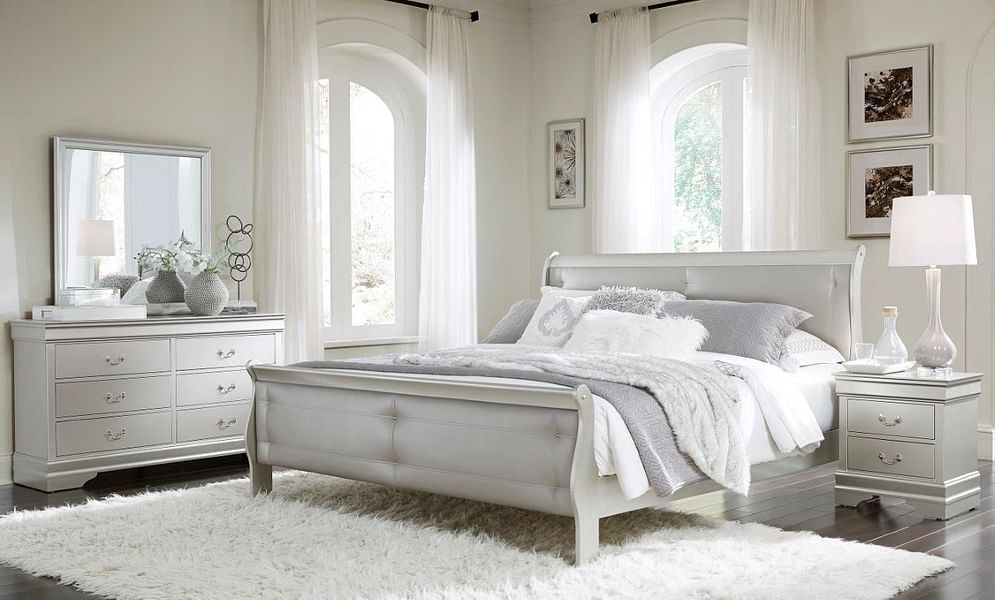 Marley Silver Dresser and Mirror