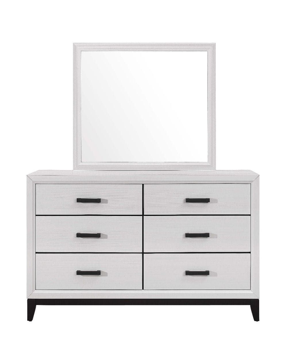 Kate White Dresser and Mirror