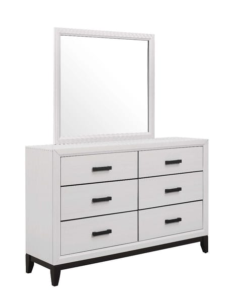 Kate White Dresser and Mirror