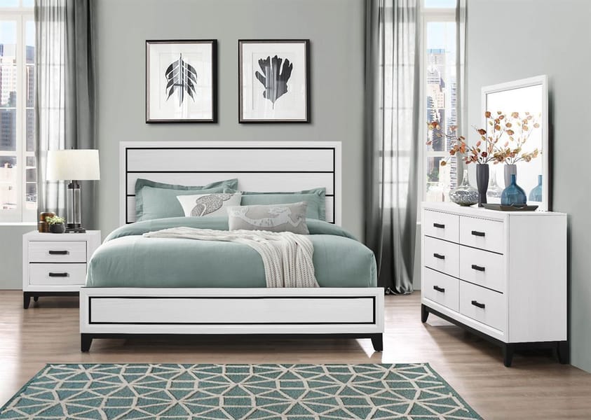 Kate White Dresser and Mirror
