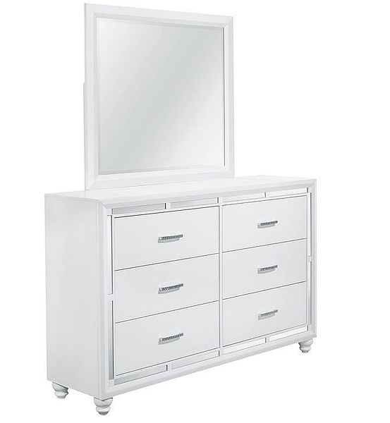Mackenzie Queen Bedroom set  - Queen Bed, Dresser, Mirror and 1 Night Stand