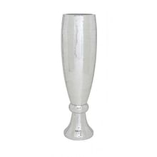 Silver Polystone Mosaic Mirror Inlay Vase Tall