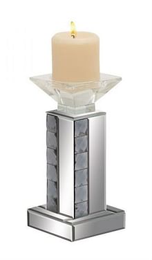 Grey Gem Candle Holder