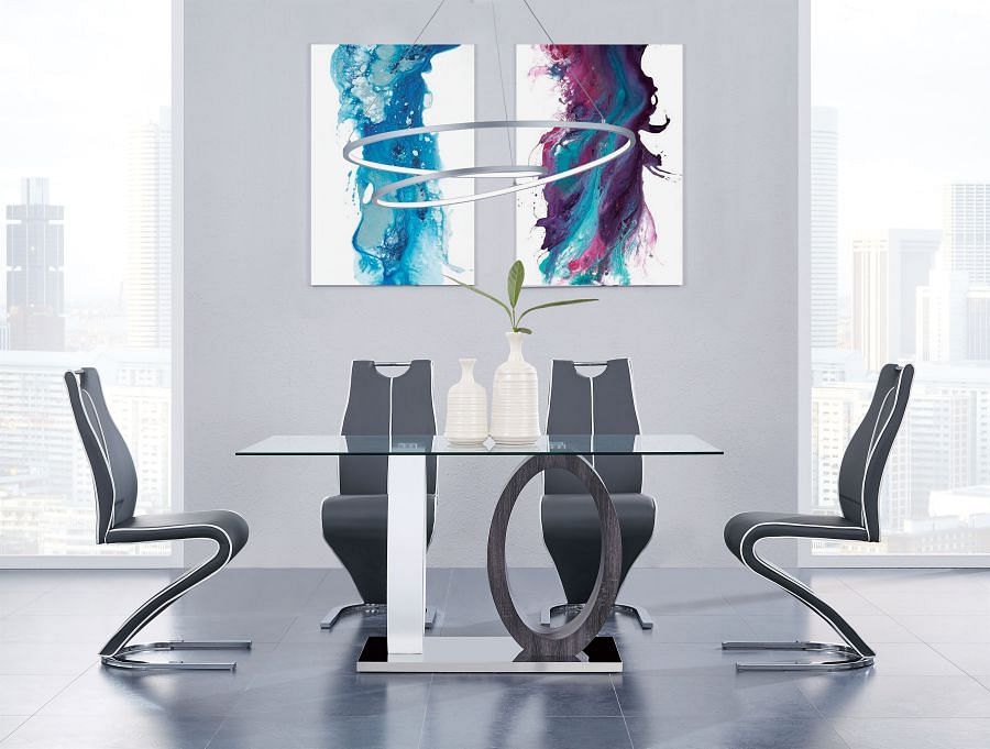 Grey Drift Wood 5pc Dining Set
