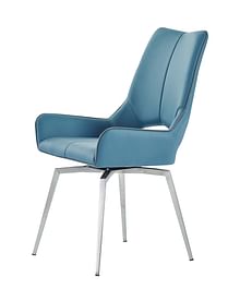 Hermes Blue Swivel Chair