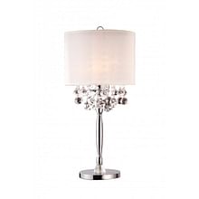 Crystal Silver Table Lamp
