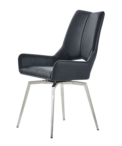 Hermes Black Swivel Chair