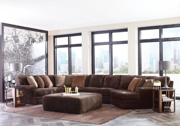 Mammoth Brown Piano Wedge Sectional